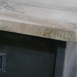 Industrial storage cabinet 12 strafor valve and solid oak top