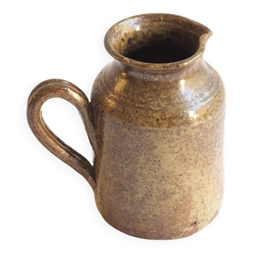 Stoneware pitcher signed Baudat