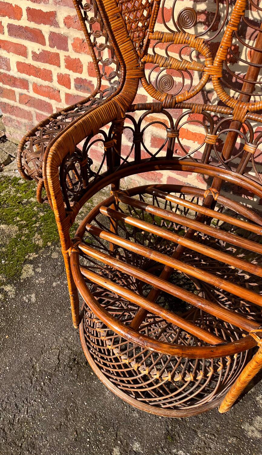 Emmanuelle rattan armchair