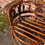 Emmanuelle rattan armchair