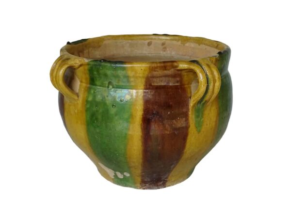Jardinière antique française en terre cuite de Castelnaudary