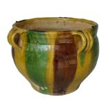 Jardinière antique française en terre cuite de Castelnaudary