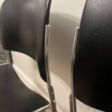 Set of 2 David Rowland black chairs / 40/4