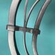 Black Art Nouveau wall lamp