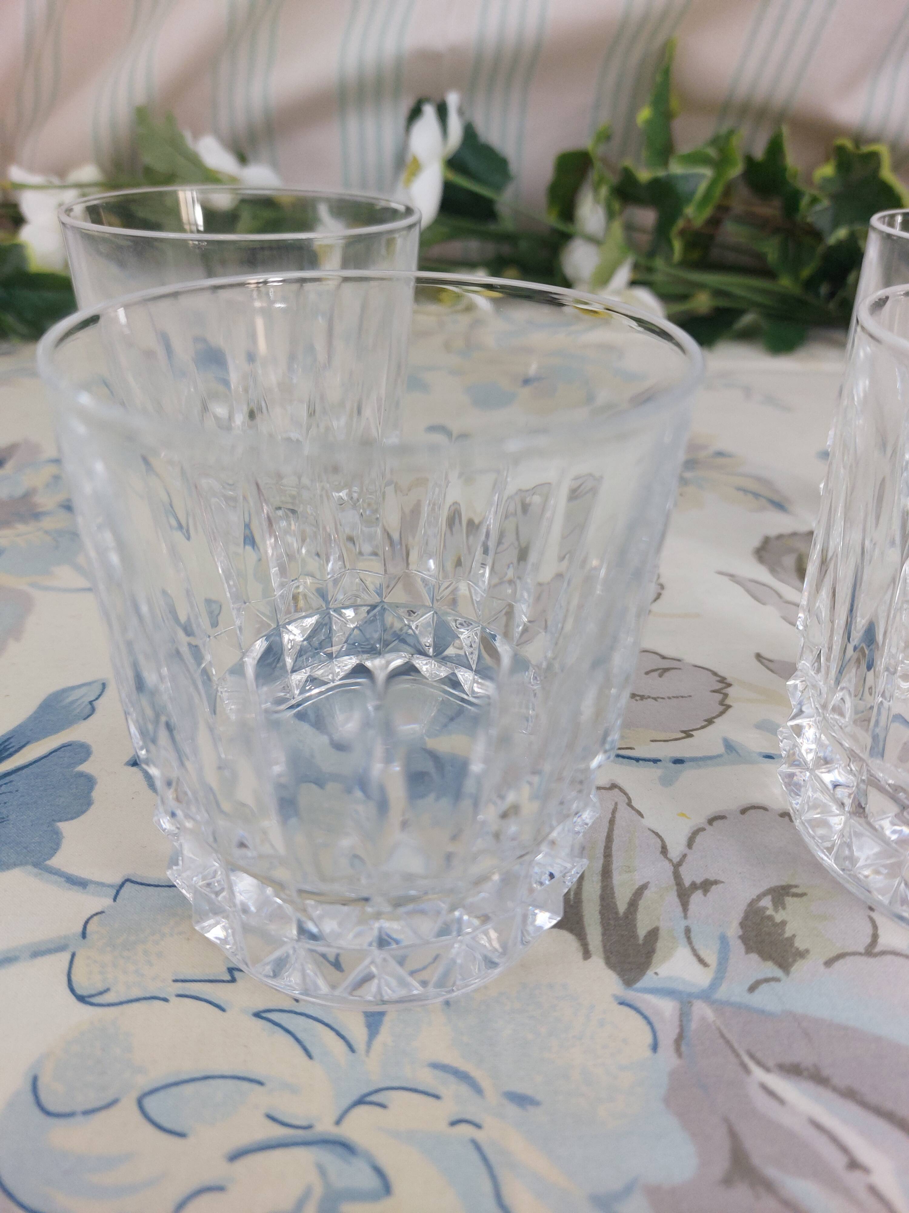 Set of 4 crystal glasses
