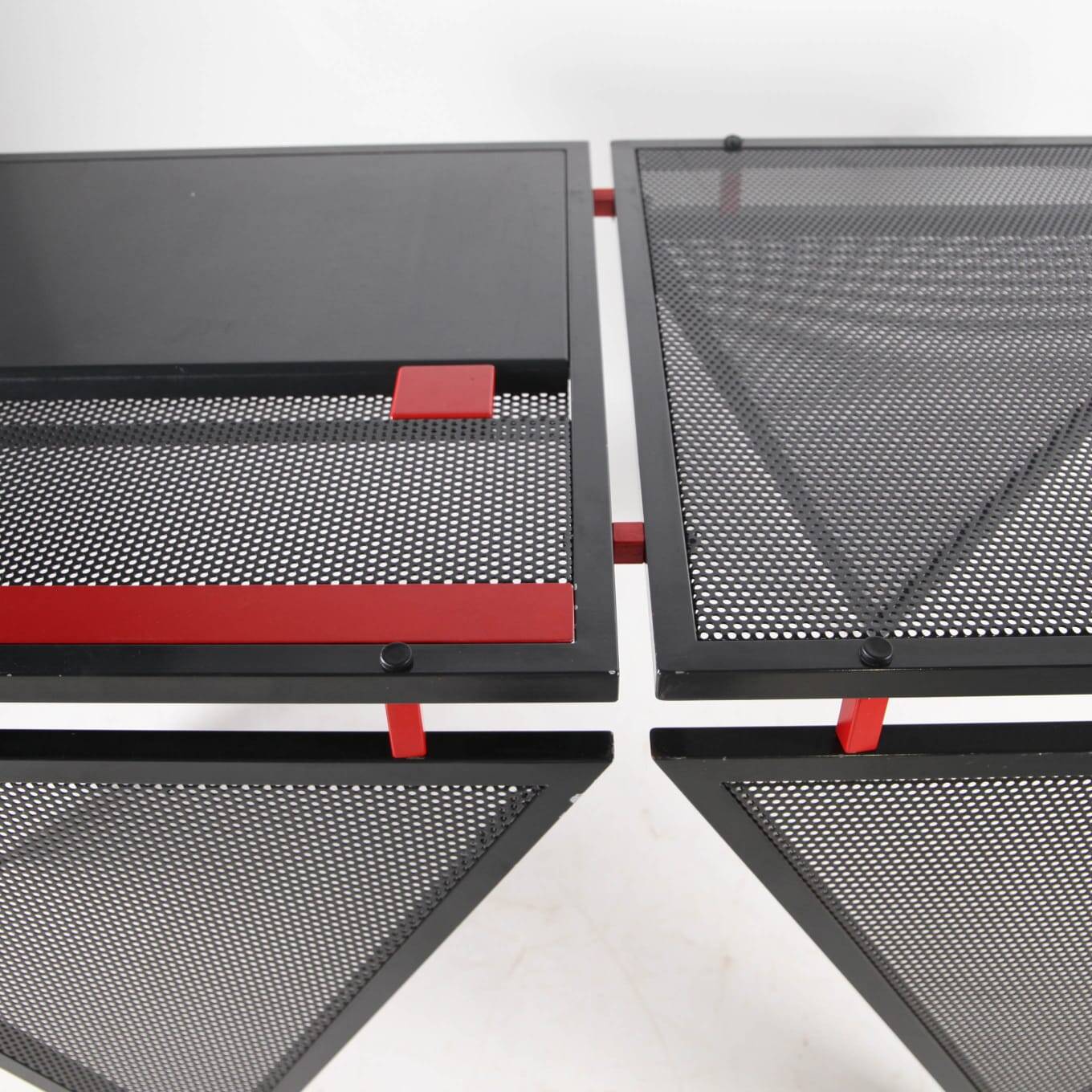 Memphis style iron desk and chair