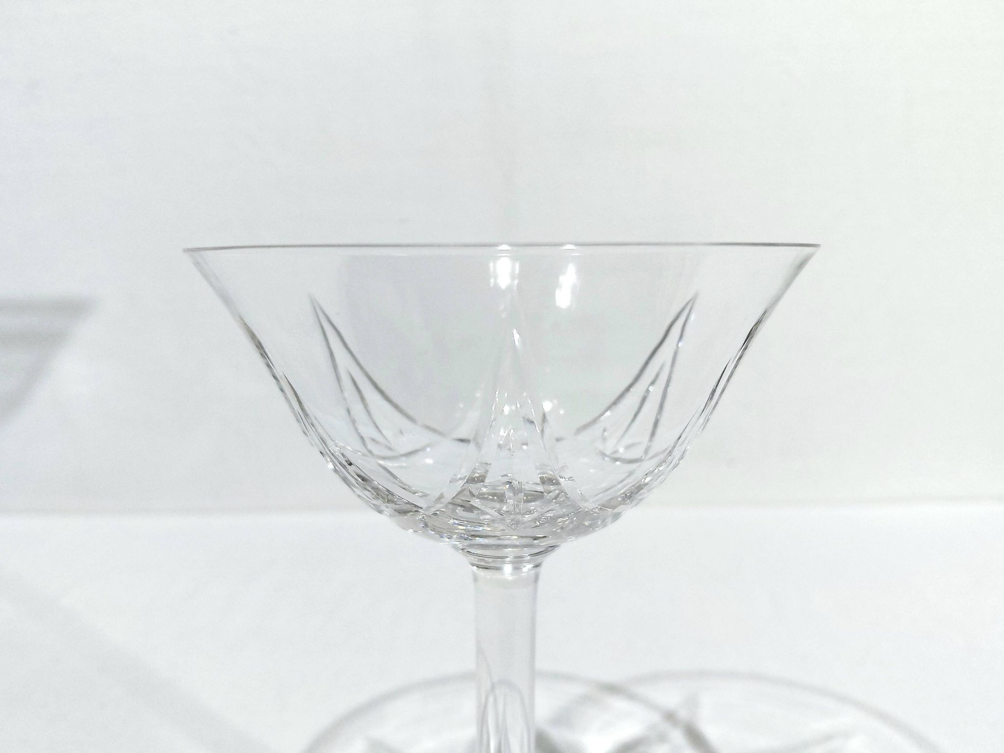 Saint Louis - 10 coupes à champagne en cristal - modèle Lasalle
