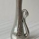 Swan metal single flower vase