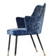 Fauteuil en velours bleu, Italie des années 1950