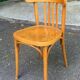 1960s light wood bistro chair signed