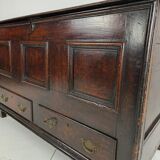 Antique 18th century Georgian oak mule chest / coffer / blanket box