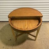 Round art deco chest table
