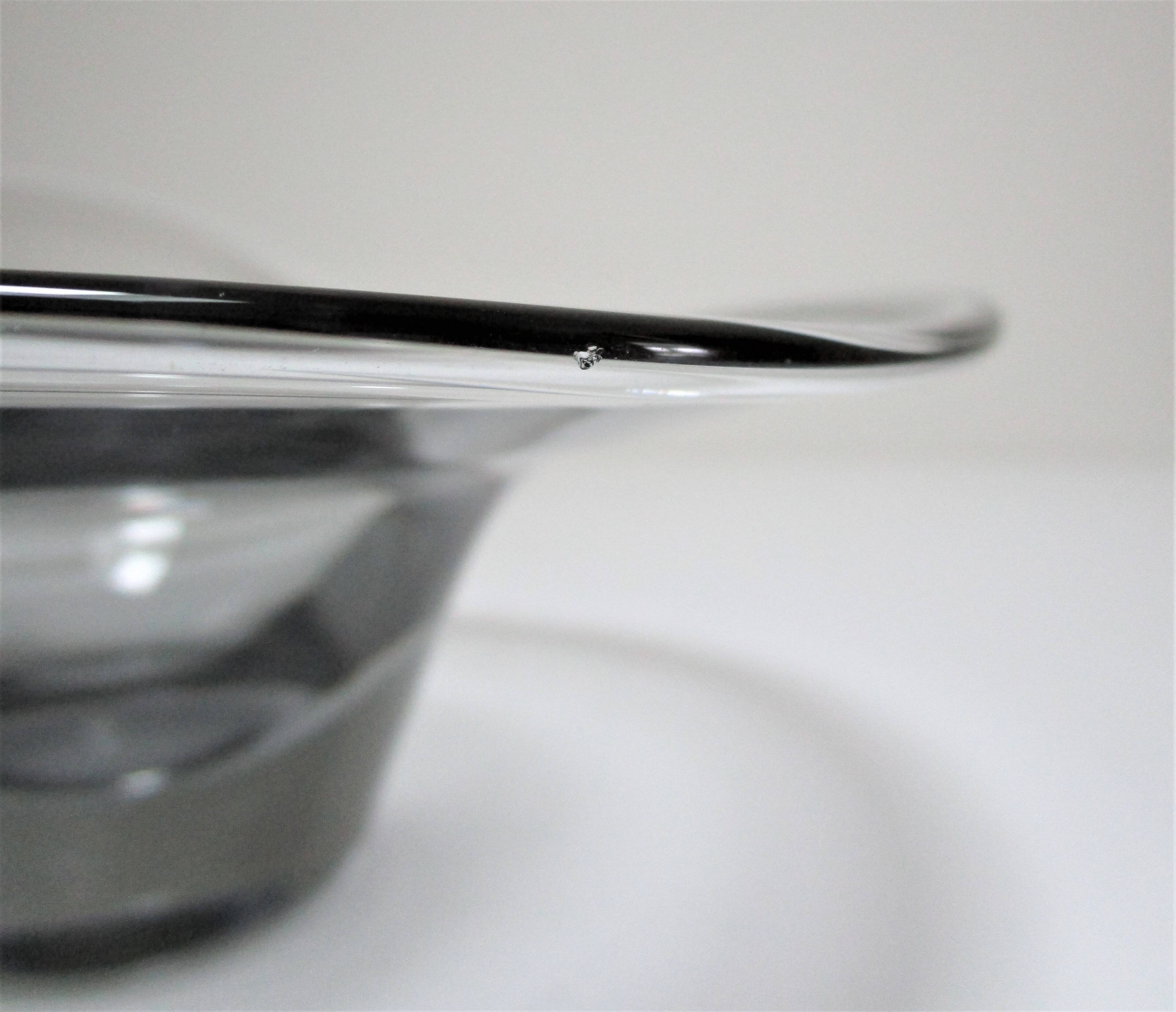 glass bowl vicke lindstrand kosta design stamped