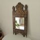 Vintage 80s Moorish style hand painted mirror