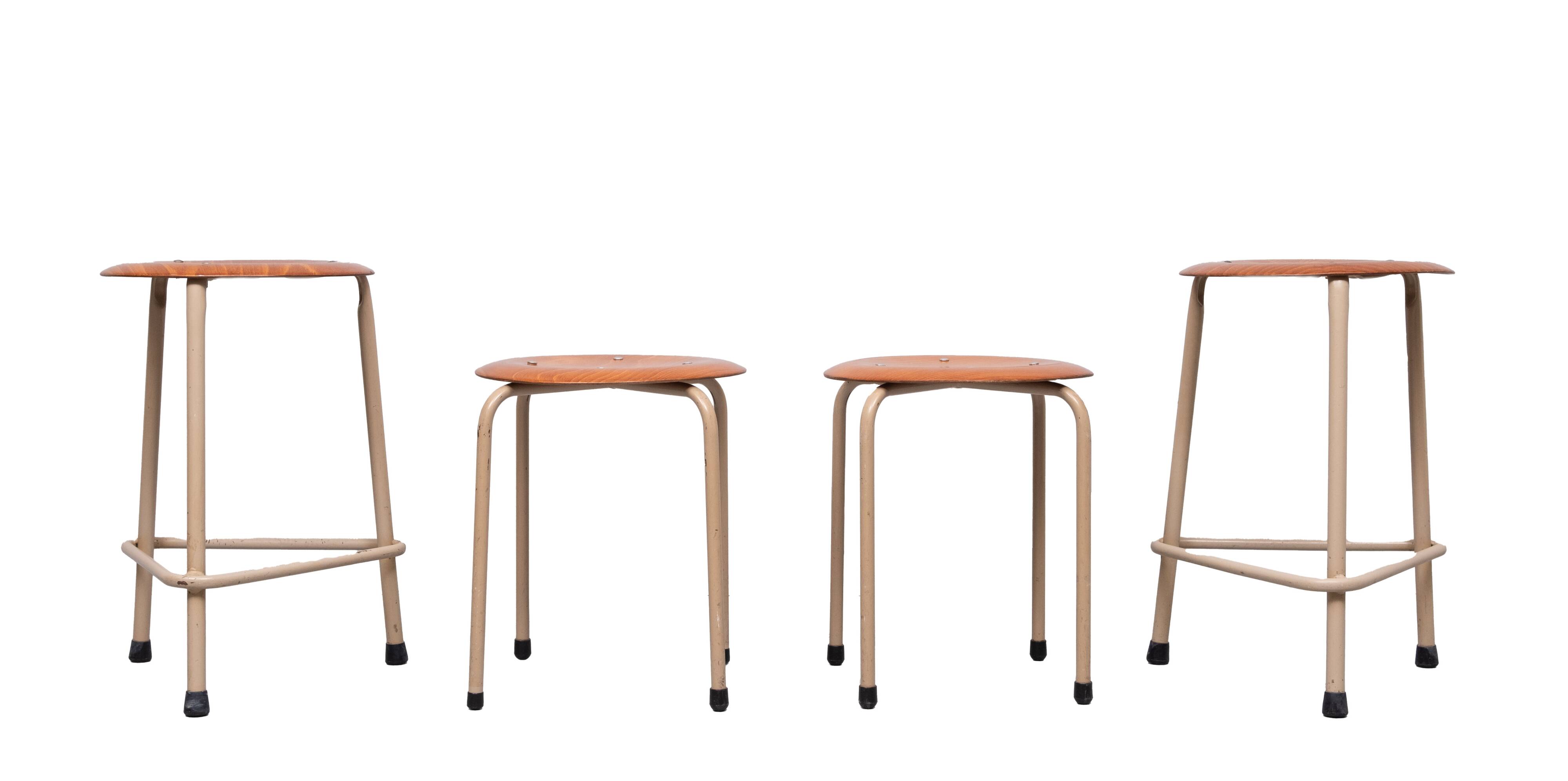 4 Industrial Marko working stools 1960s