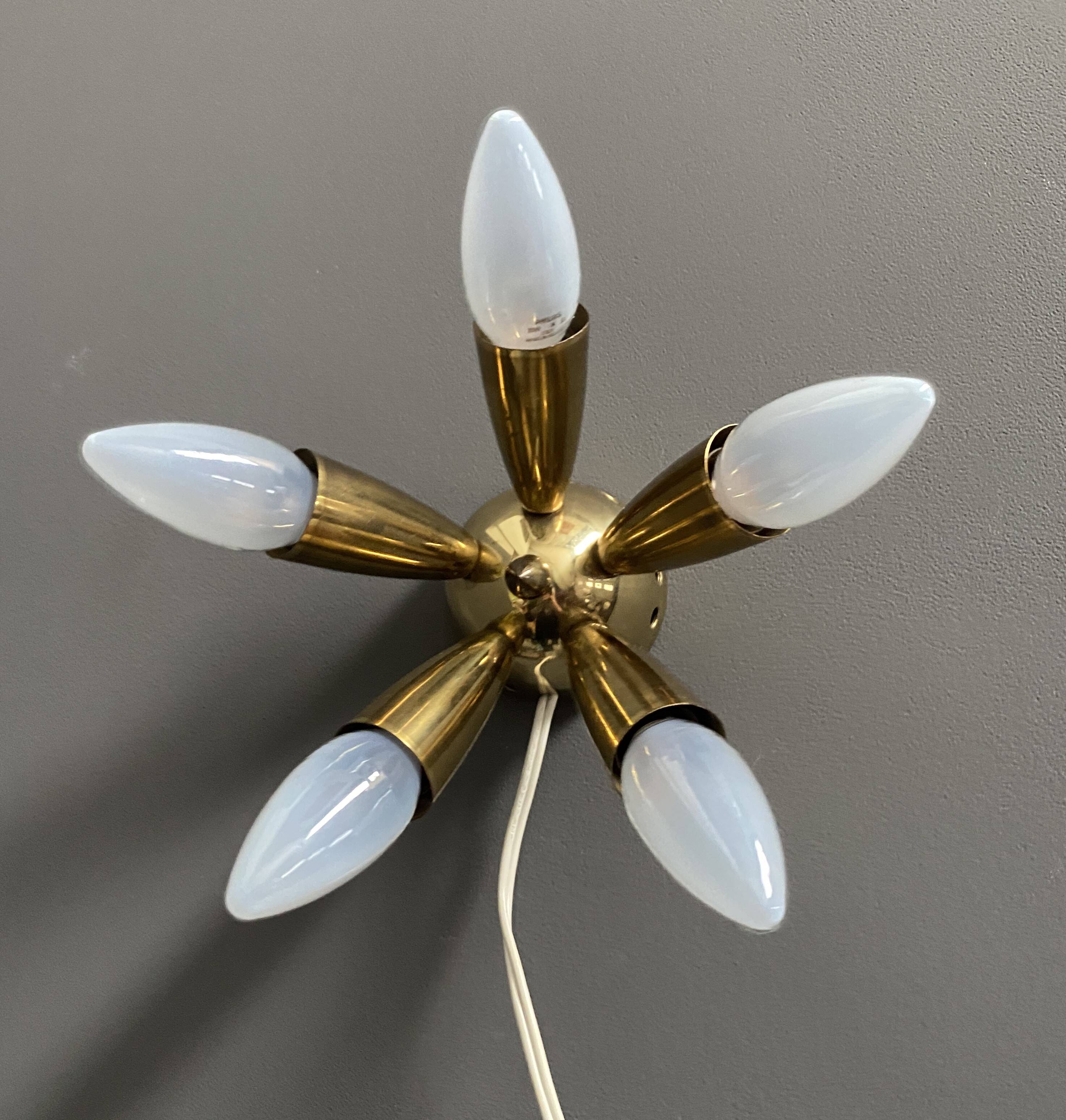 Wolfgang Tumpel ceiling / wall lamp 1960s