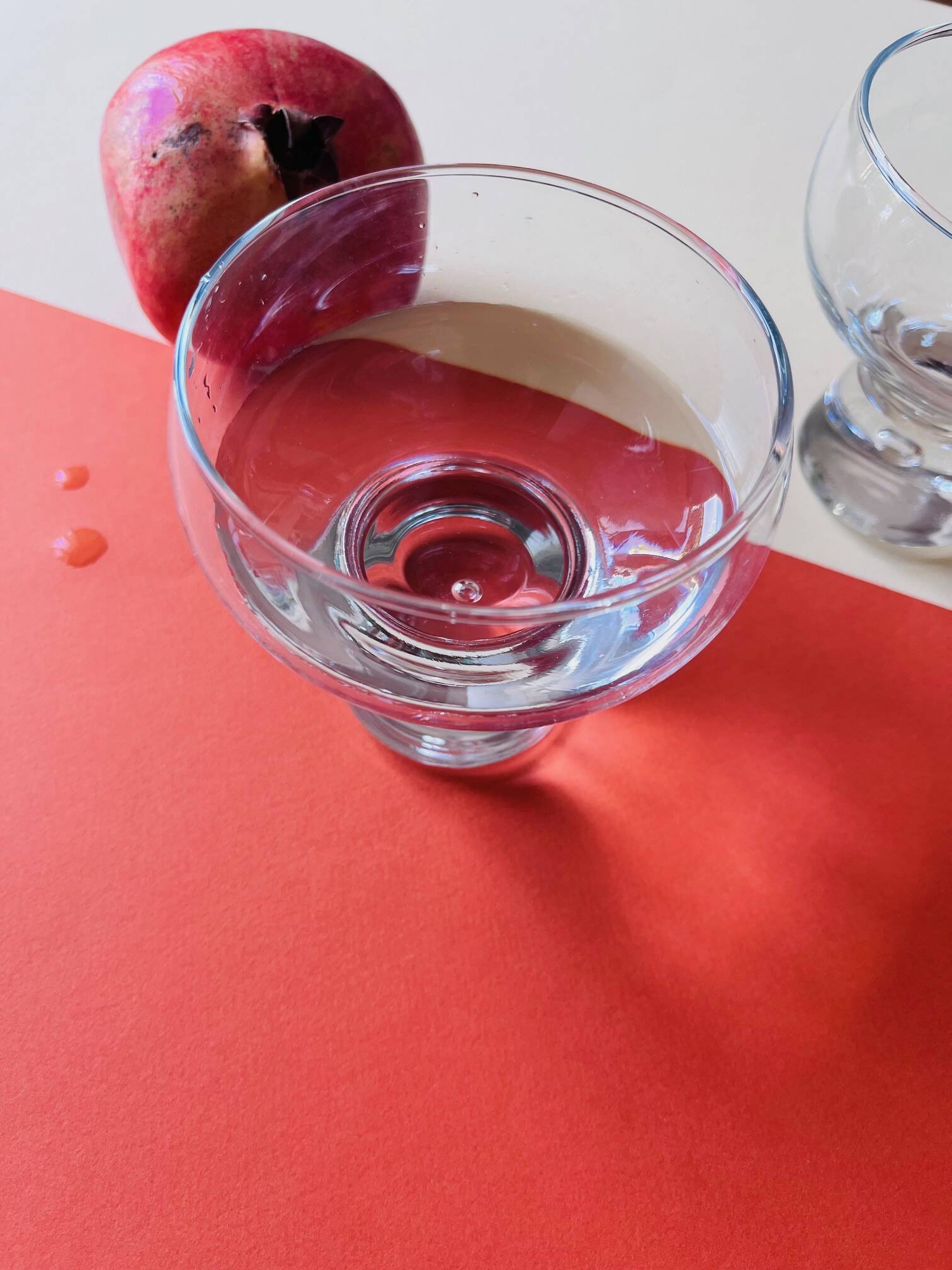 1970s bubble cocktail glass