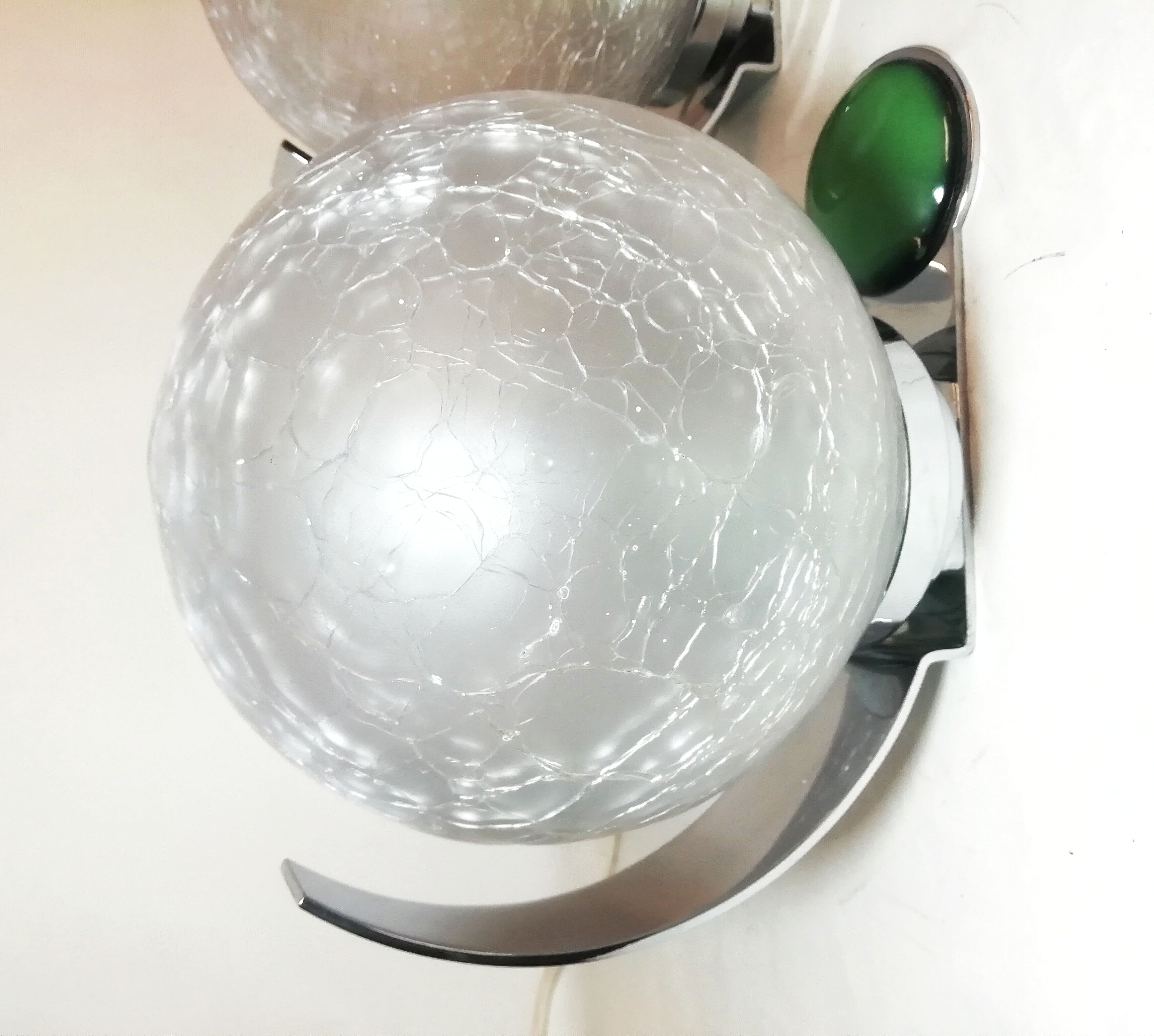 Pair of Murano glass wall light