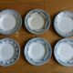 6 mismatched hollow plates Terre de fer