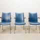 Ensemble de 3 fauteuils design hollandais par Gebroeders De Wit, années 1960