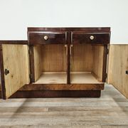Art Deco dressing tables in walnut and light walnut