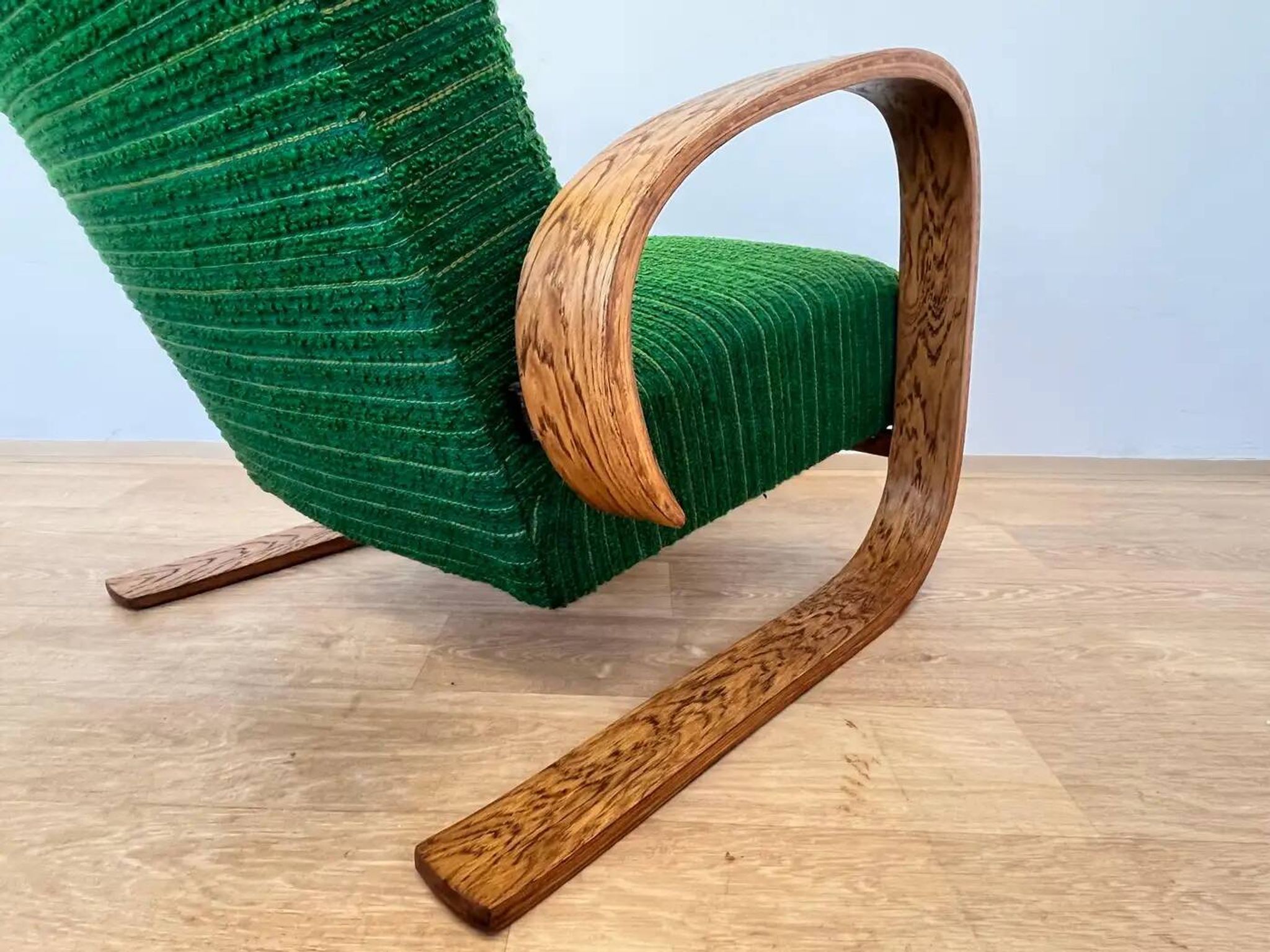 1940s Rare Miroslav Navratil armchair in Alvar Aalto style - Czechoslovakia