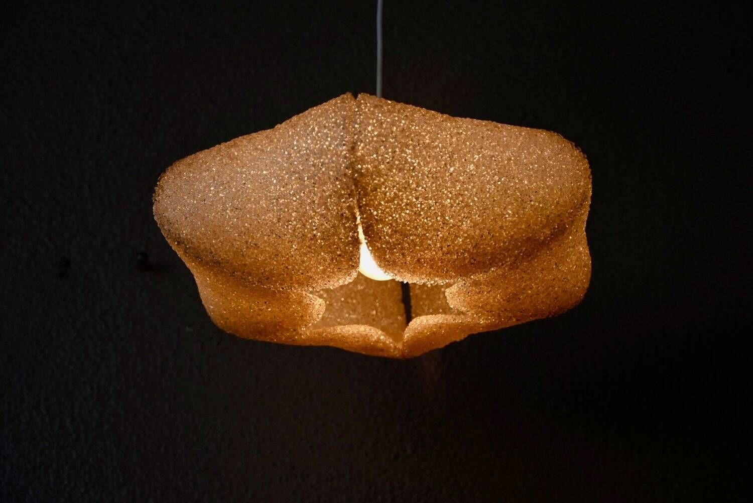 1960s vintage suspension sparkling granulated perspex Mid-Century