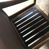 Vintage brutalist armchair circa 1980