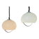 Set of Two Midcentury Pendants Meblo, Harvey Guzzini, Italy, 1970s