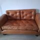 Art Deco leather daybed from the 1950s/60s.