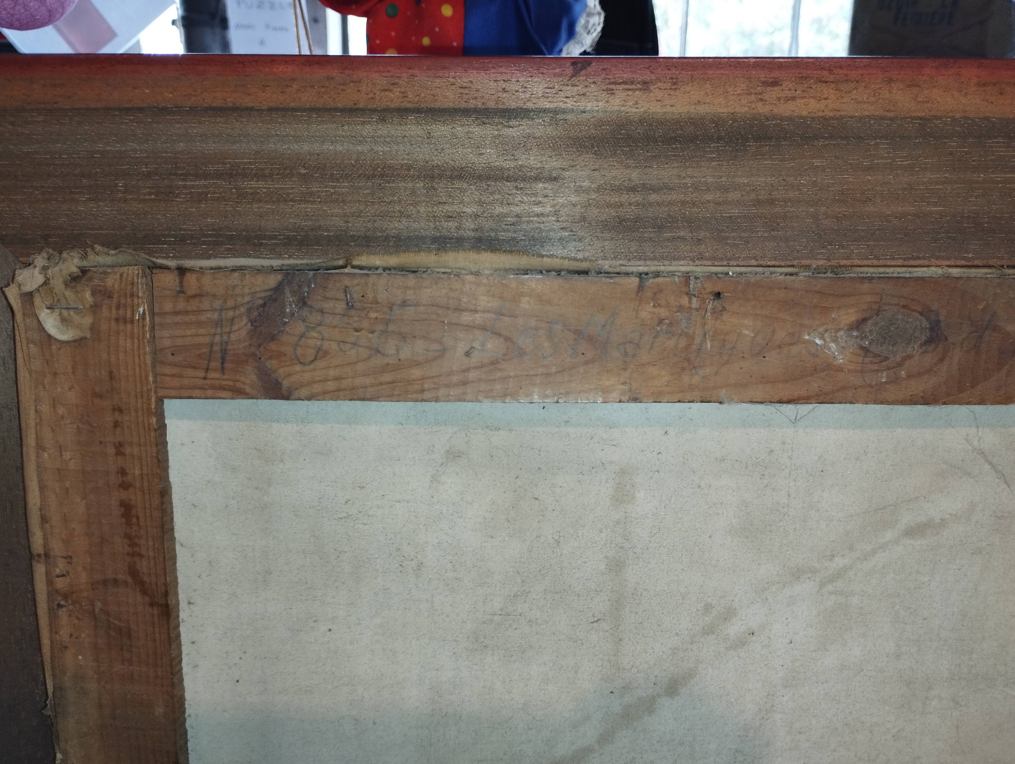 Les Martigues oil painting signed Andrée Couchet