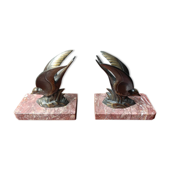 Art Deco Bird Bookends