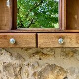 Art Deco Style Oak Wall Cabinet, Circa 1940's