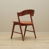 Ensemble de quatre chaises en teck fabrication Korup Stolefa 1970