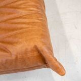 Togo chaise lounge in pine leather by Michel Ducaroy for Ligne Roset, 1974