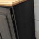 Craft furniture black patina two doors and eight drawers