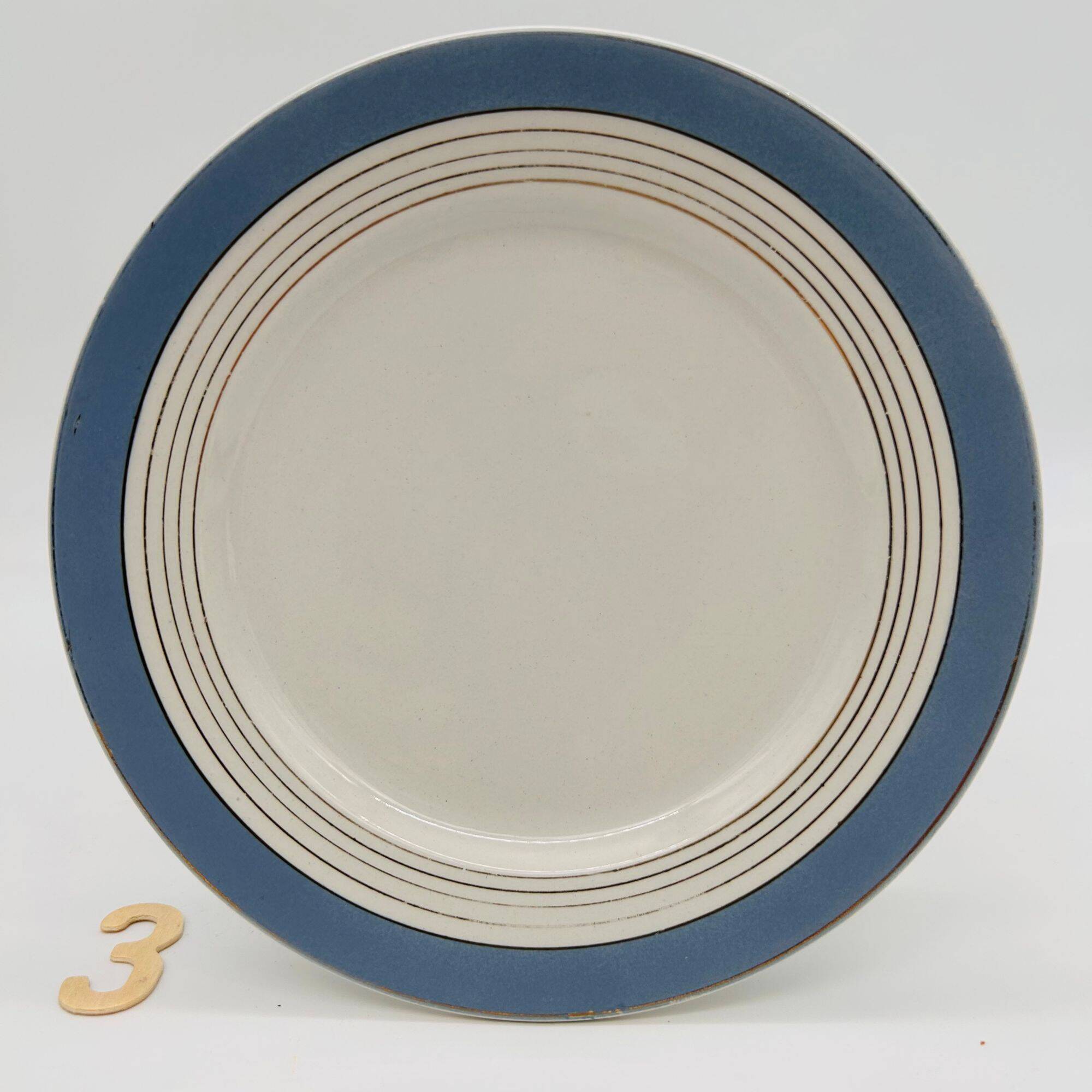 6 assiettes à dessert Lunéville KG, modèle Alma