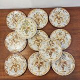 Set of Keraluc Quimper dessert plates