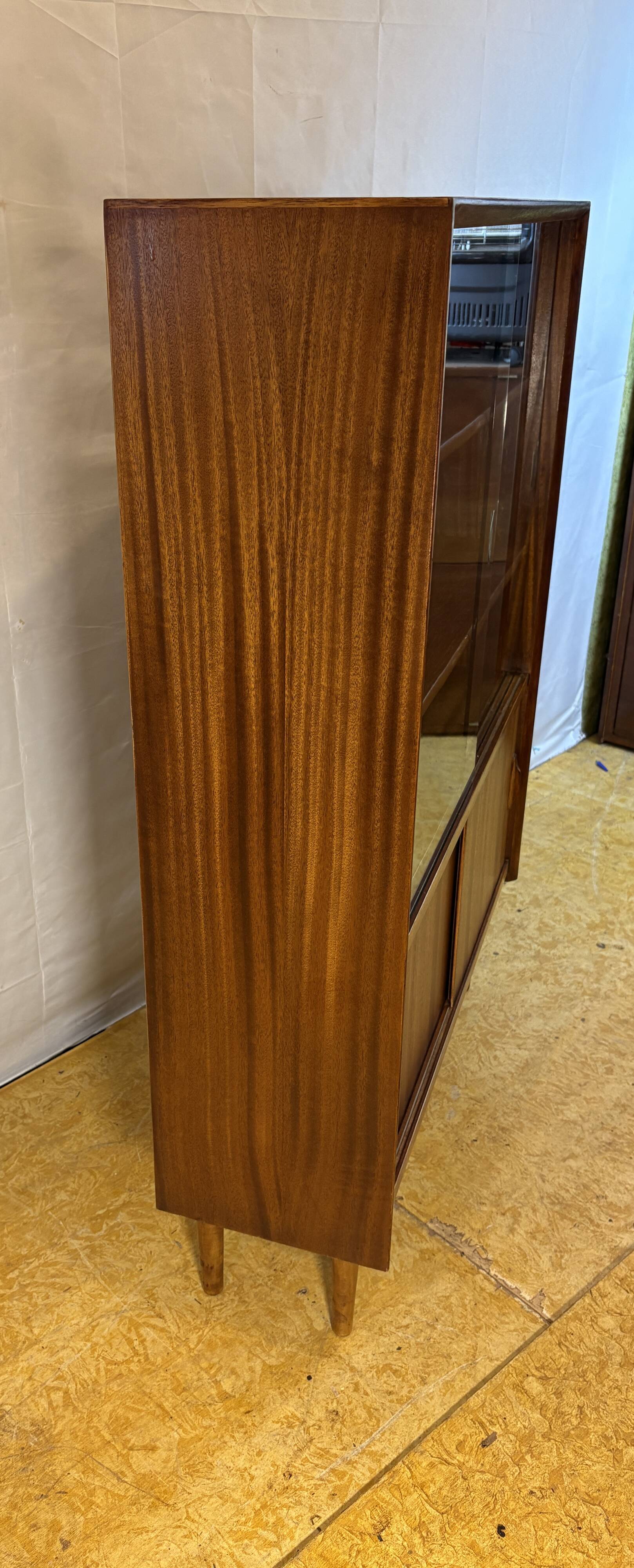 Mid Century Retro Teak Bookcase / Display Cabinet by Herbert E. Gibbs 1960