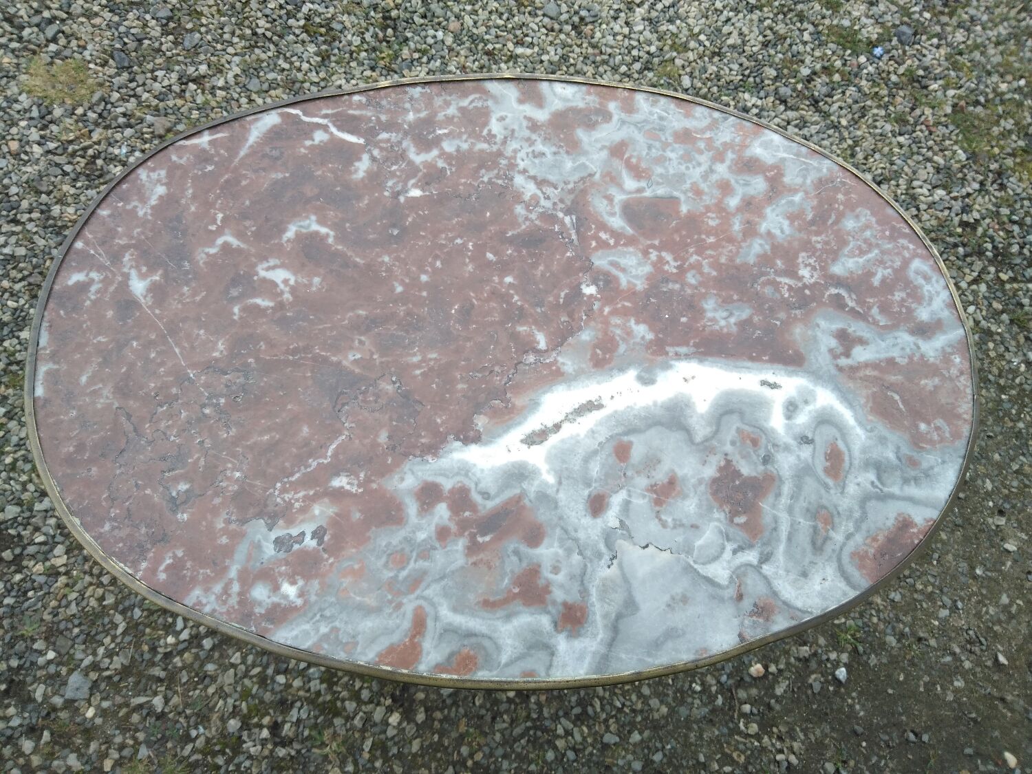 Louis XVI style harness marble top