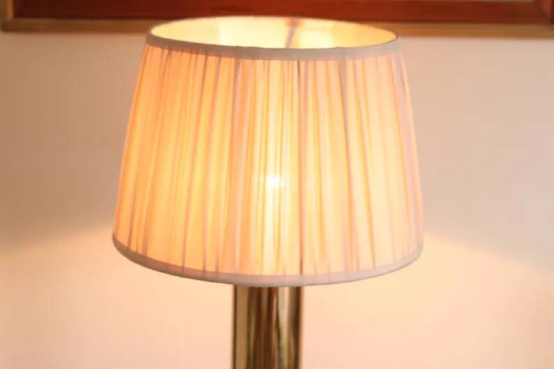 1960's Mid Century Swedish Large Brass Table Lamp by Bergbom, Model B 010