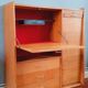 Meuble de bureau vintage année 50 en chêne