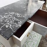 Gray chest of drawers