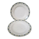Assiettes plates en faïence de Saint Amand , terre de fer