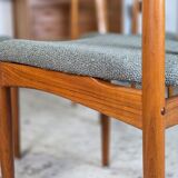 5x Johannes Andersen 'Juliane' vintage 1960s Danish chairs