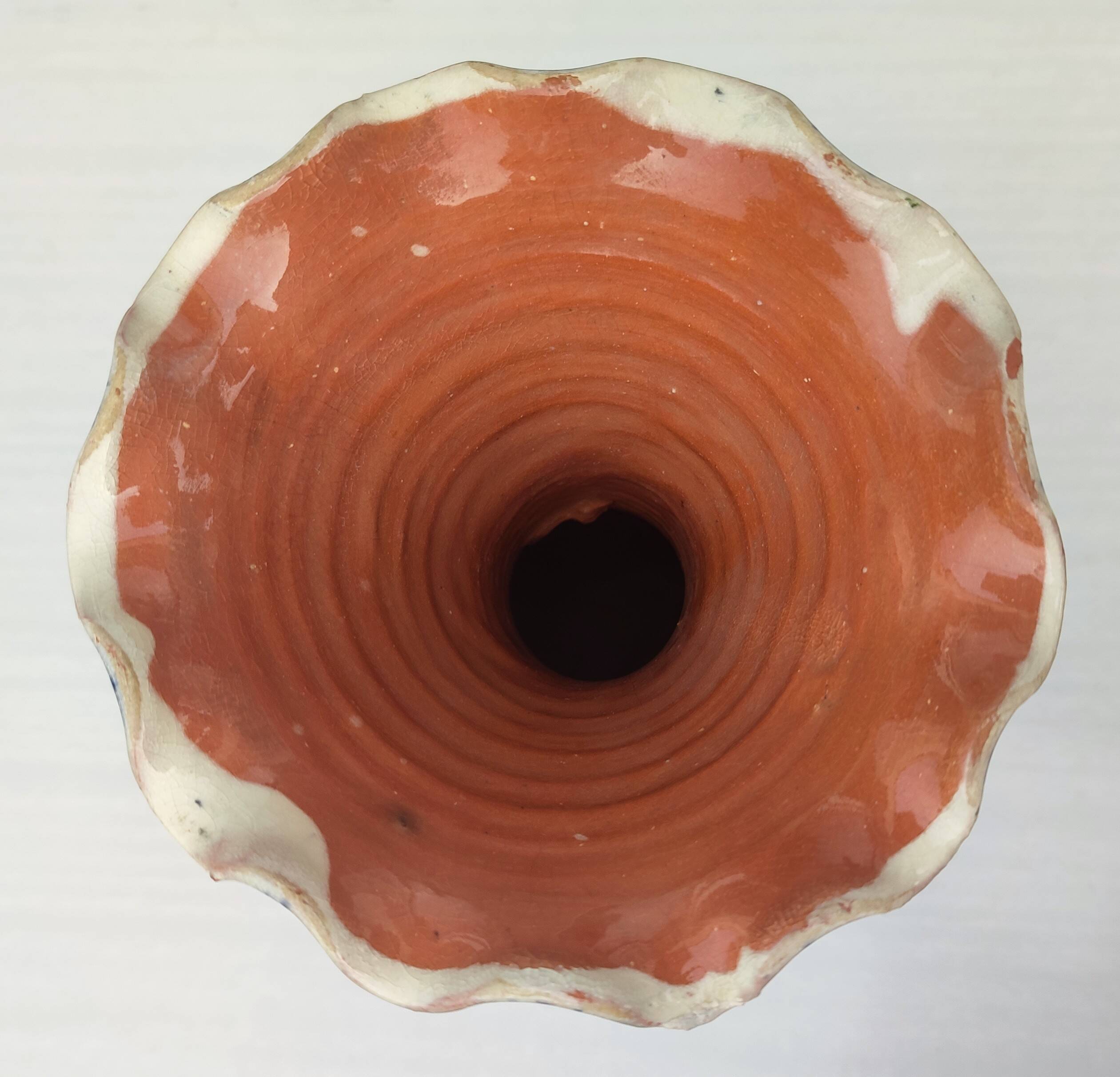 Moroccan ceramic vase from Safi - Traditional polychrome decoration