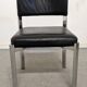 Série de 4 chaises en cuir et acier chromé Roche Bobois des années 70
