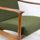 GFM-142 Chair in Olive Bouclé attributed to Edmund Homa, 1970s