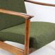 GFM-142 chair in olive boucle, attributed to Edmund Homa, 1970s