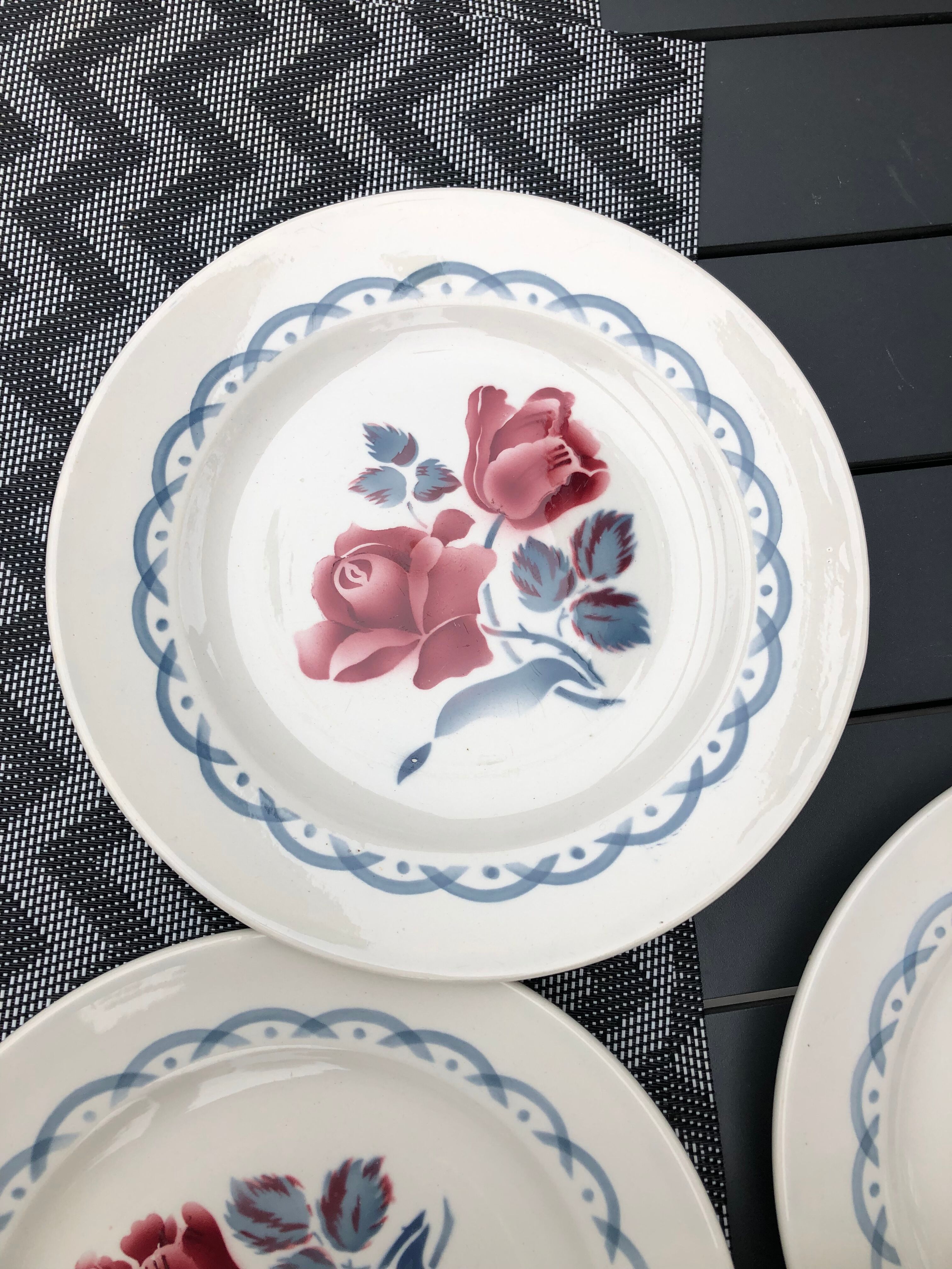 6 dessert plates sarreguemines